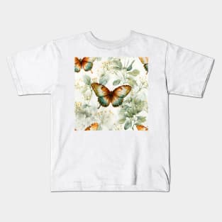 Butterflies Watercolor 21 - Variegated Fritillary Kids T-Shirt